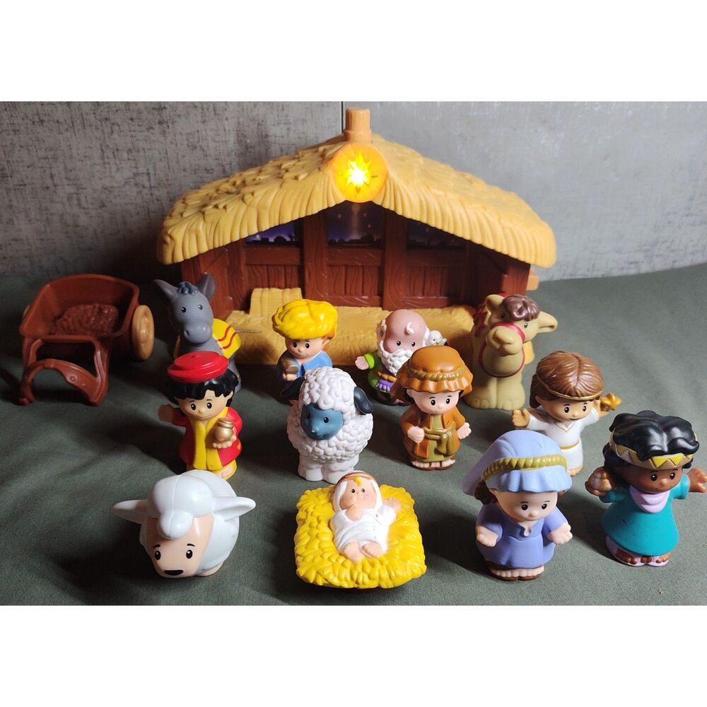 Fisher-Price Little People Nativity Lot of 14 Figures